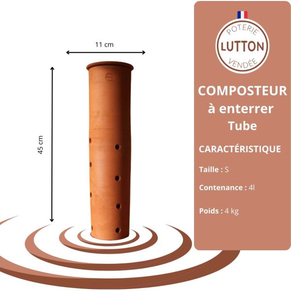 Composteur à enterrer en argile - POT-0113