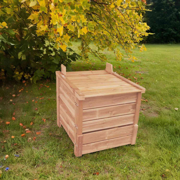 Composteur de jardin en bois Douglas du Morvan PEFC - SAUVEGARDE58