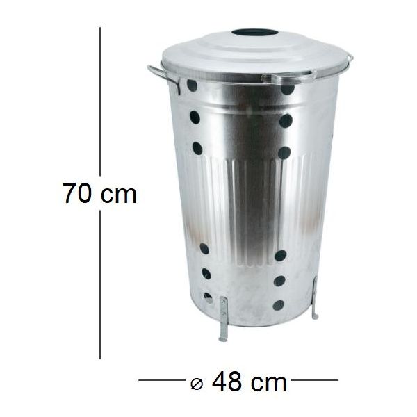 Composteur de jardin en métal galvanisé - AUB-6680