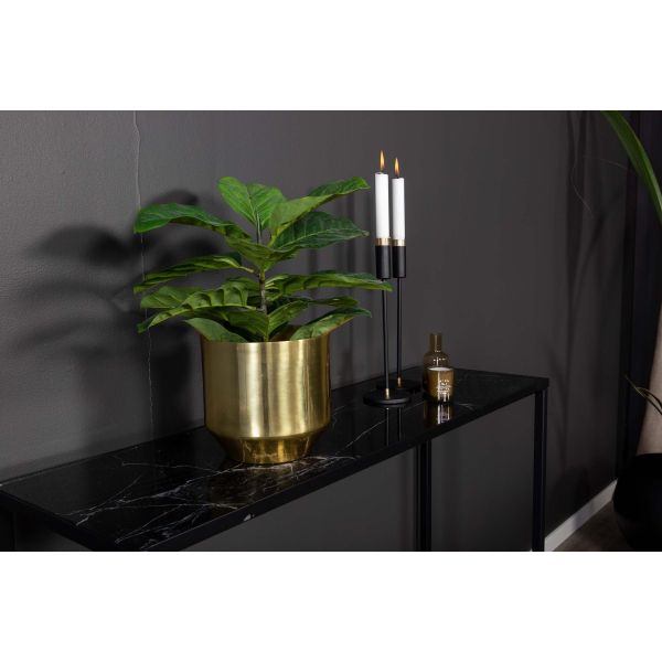 Console en acier et verre Dipp - Venture Home