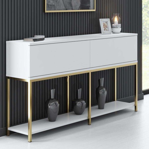 Console en agglomeré et métal Lord - 189
