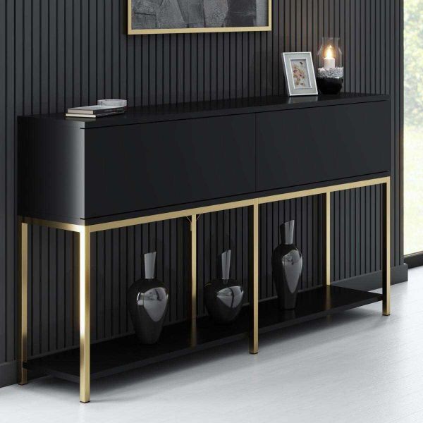 Console en agglomeré et métal Lord - 189