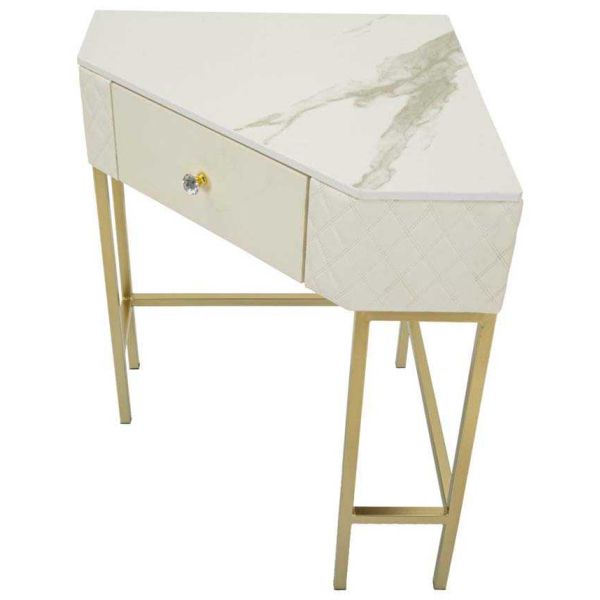 Console d'angle effet matelassé Sharon 84.5 x 60 x 77 cm - 5