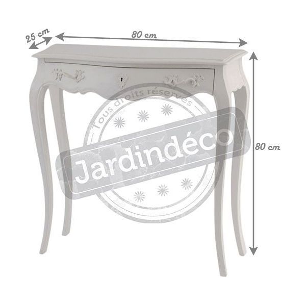 Console blanche en bois MDF Murano - AMA-1938