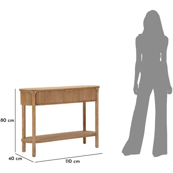Console en bois Gothenburg 110 x 40 x 80 cm - MAU-0649
