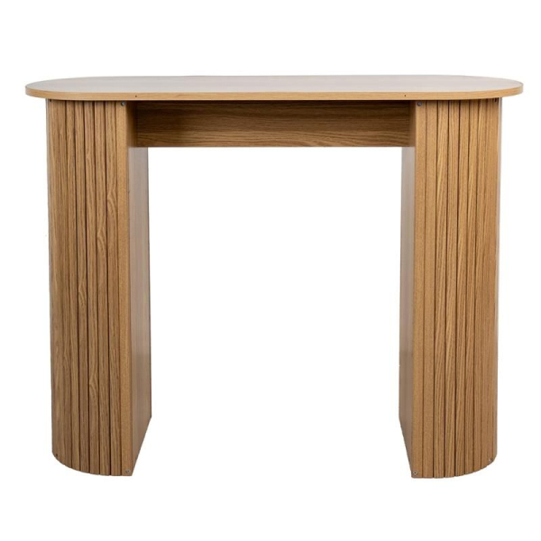 Console en bois lamé arrondie - 7