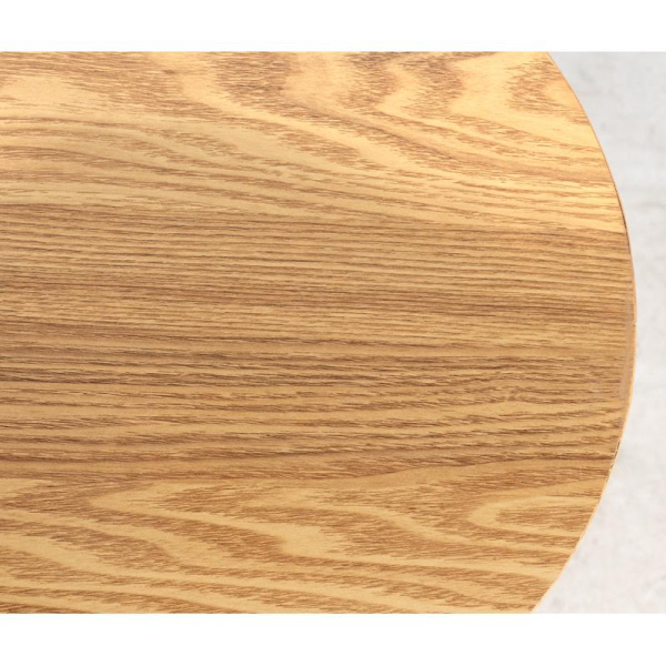 Console en bois lamé arrondie - 8