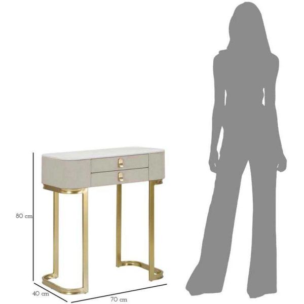 Console en bois et métal Beauty - MAU-0198