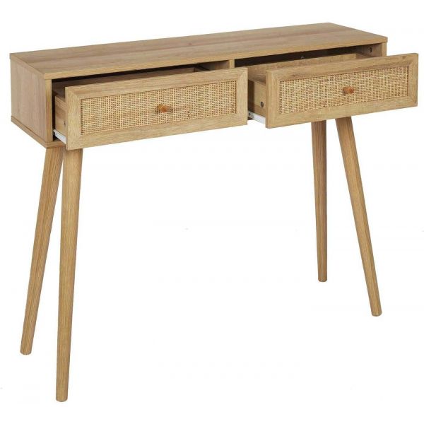 Console en bois et rotin Bali - 136