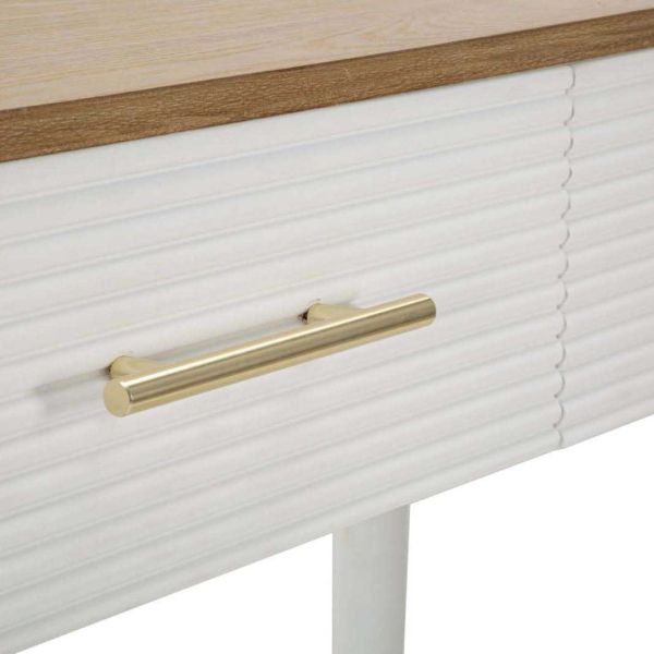 Console en bois avec tiroirs Matera 107 x 37 x 80 cm - 7