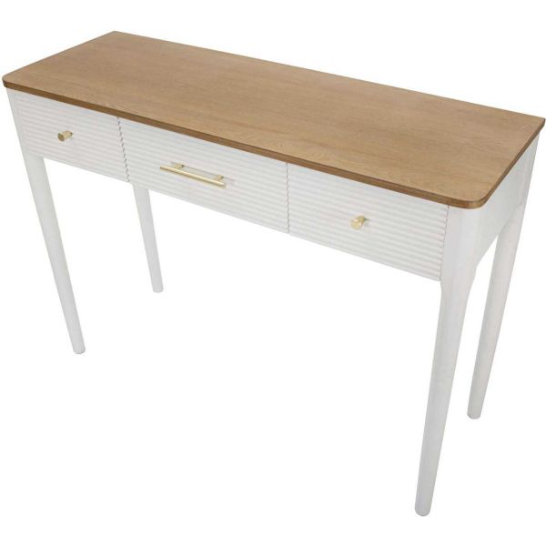 Console en bois avec tiroirs Matera 107 x 37 x 80 cm - 6