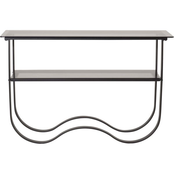 Console design en acier et verre Wavy - 199