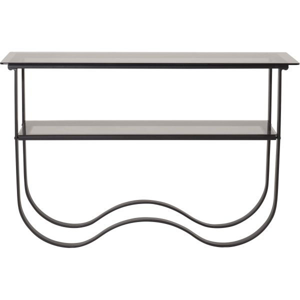 Console design en acier et verre Wavy - 209