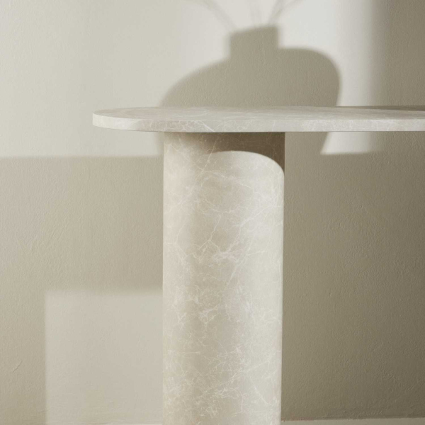 Console effet marbre Narvik 130 x 80 x 40 cm - 7
