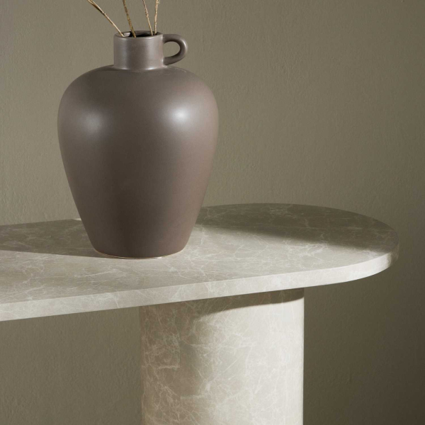 Console effet marbre Narvik 130 x 80 x 40 cm - 8
