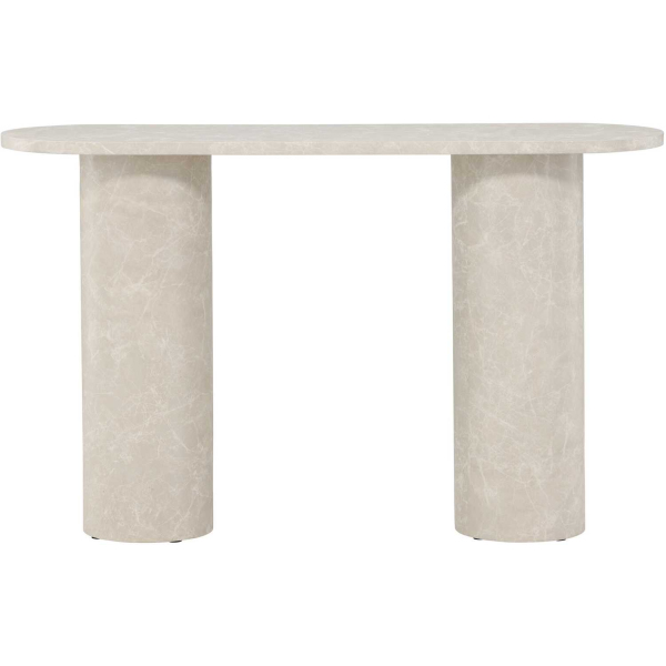 Console effet marbre Narvik 130 x 80 x 40 cm - VEN-1110