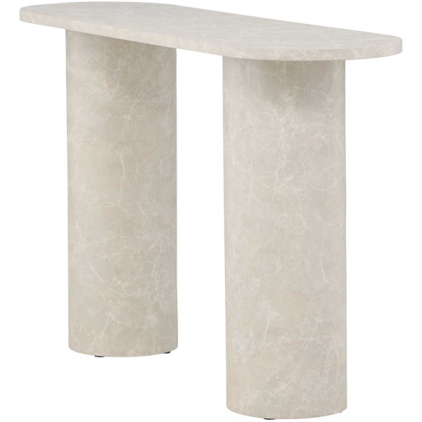 Console effet marbre Narvik 130 x 80 x 40 cm - 5