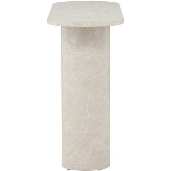 Console effet marbre Narvik 130 x 80 x 40 cm - 6
