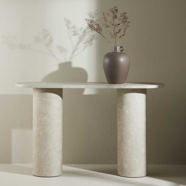 Console effet marbre Narvik 130 x 80 x 40 cm - VENTURE HOME