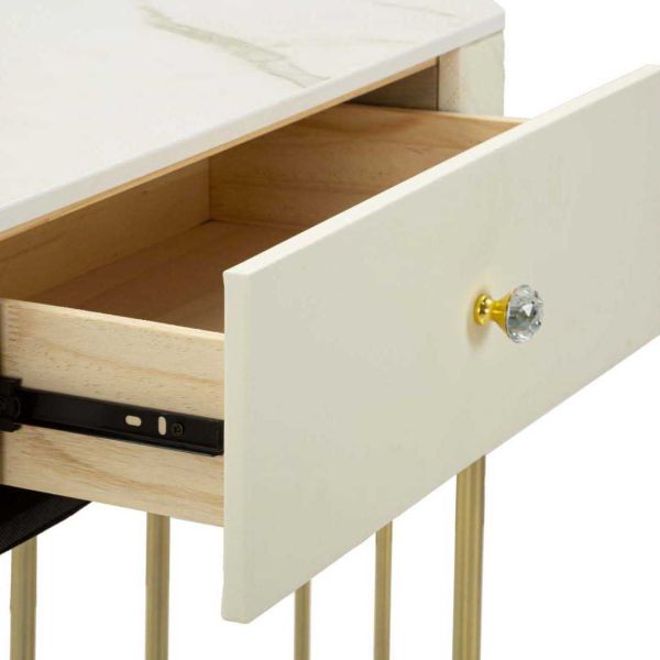 Console effet matelassé Sharon 100 x 40 x 75 cm - 8