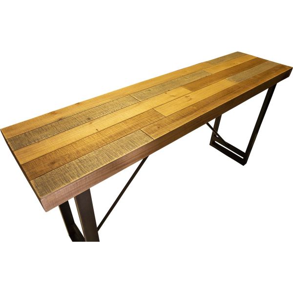 Console en fer et bois 160 x 40 x 80 cm - ANTIC LINE CRéATIONS