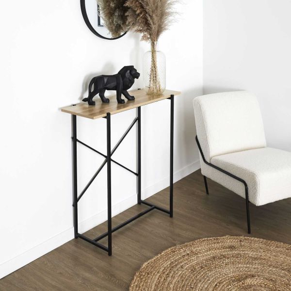 Console en mdf et métal Loka - THE HOME DECO FACTORY