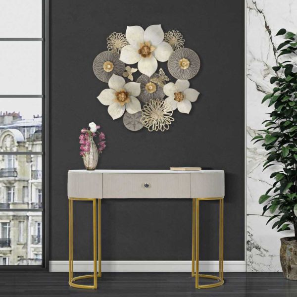 Console en métal Montpellier 100 x 43 x 74 cm - MAURO FERRETTI