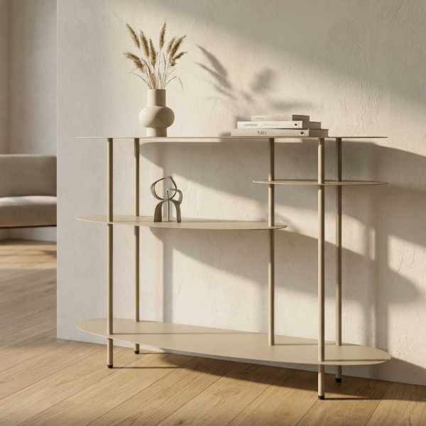 Console en métal Saturn 118 x 34 x 82 cm - MAURO FERRETTI