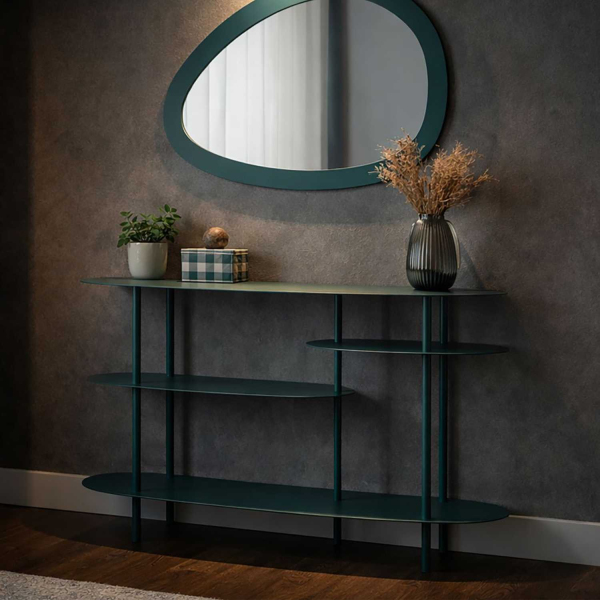 Console en métal Saturn 118 x 34 x 82 cm - MAURO FERRETTI