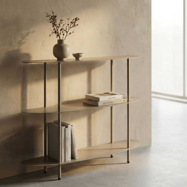 Console en métal Saturn 90 x 28 x 81 cm - MAURO FERRETTI