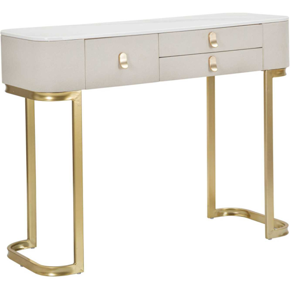 Console en métal et bois Beauty 100 x 40 x 80 cm