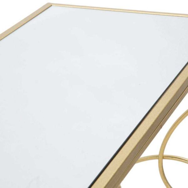 Console en métal doré Art 140 x 40 x 80 cm - 8