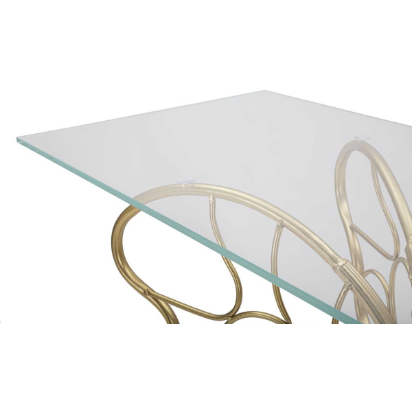 Console en métal doré Butterfly 110 x 40 x 76 cm - 8