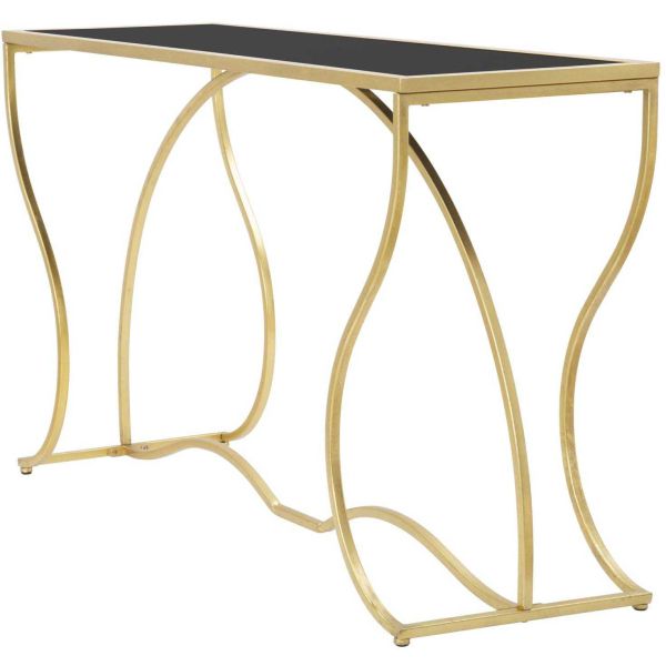 Console en métal doré Sunshine 130 x 40 x 75 cm - 5