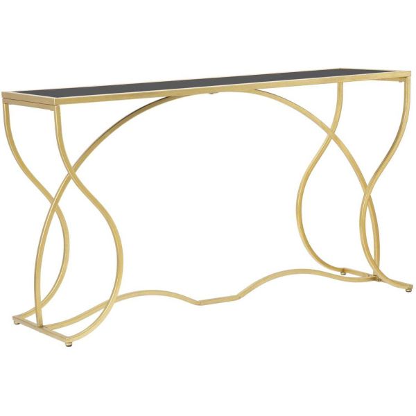 Console en métal doré Sunshine 130 x 40 x 75 cm