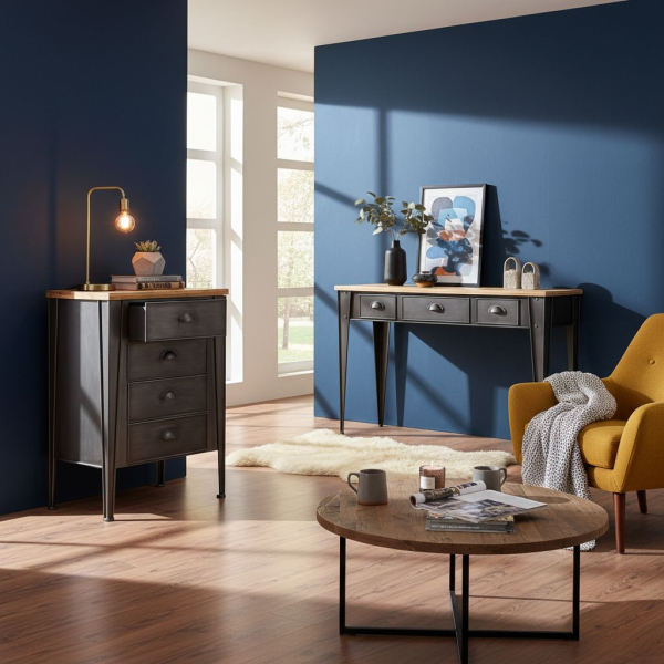 Console en métal et sapin - 299