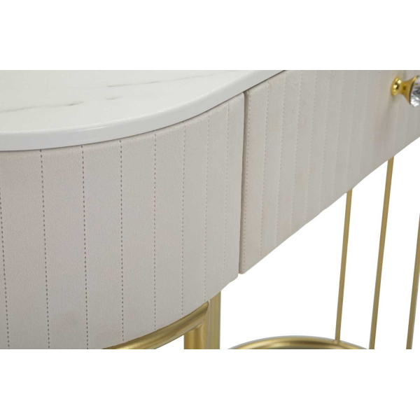 Console en métal avec tiroir Montpellier 100 x 40 x 75 cm - 7