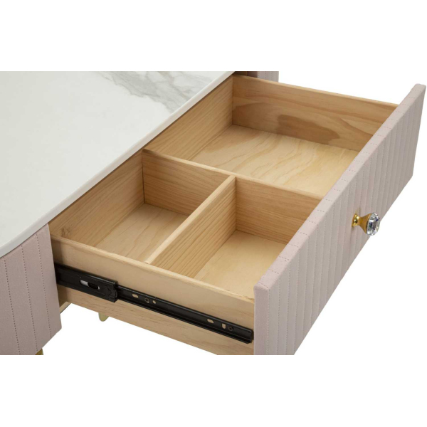 Console en métal avec tiroir Montpellier 100 x 40 x 75 cm - 8