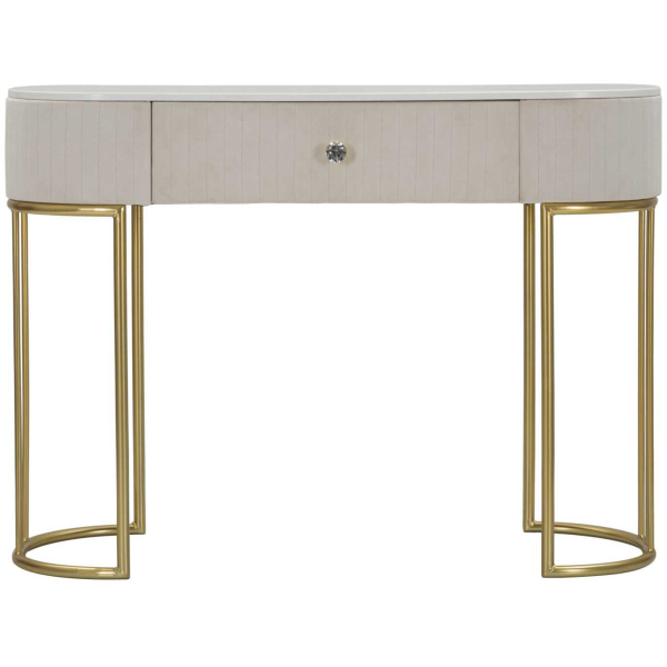 Console en métal avec tiroir Montpellier 100 x 40 x 75 cm - 299