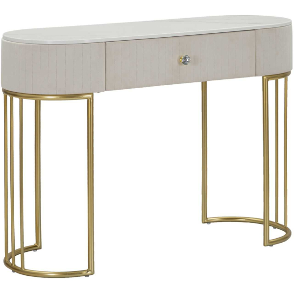 Console en métal avec tiroir Montpellier 100 x 40 x 75 cm