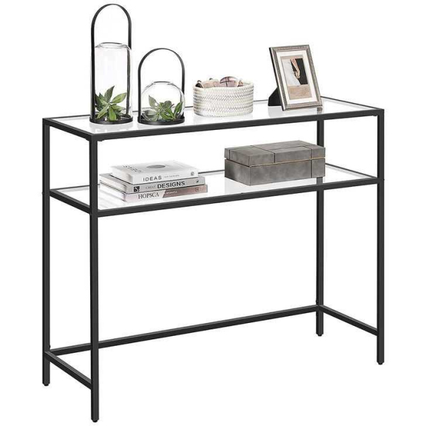 Console en métal et verre trempé Bryce - 95,90