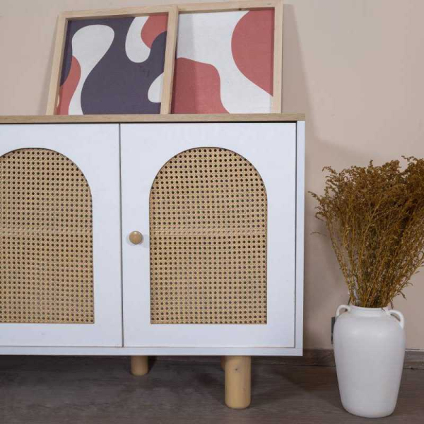 Console 4 portes en aggloméré Bohem - 6