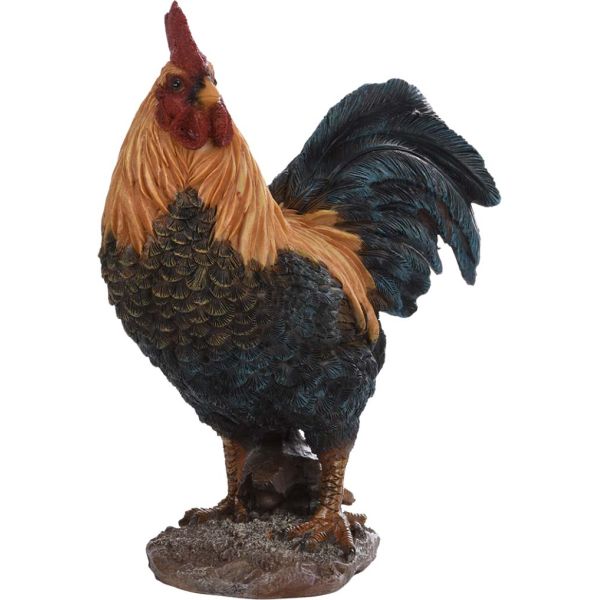 Coq debout en résine 24 cm - ESS-1166