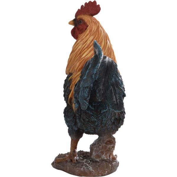 Coq debout en résine 24 cm - 5