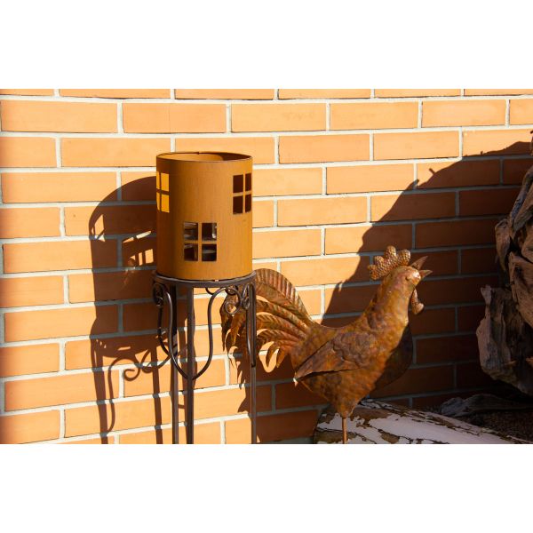 Coq en métal rouillé - 5