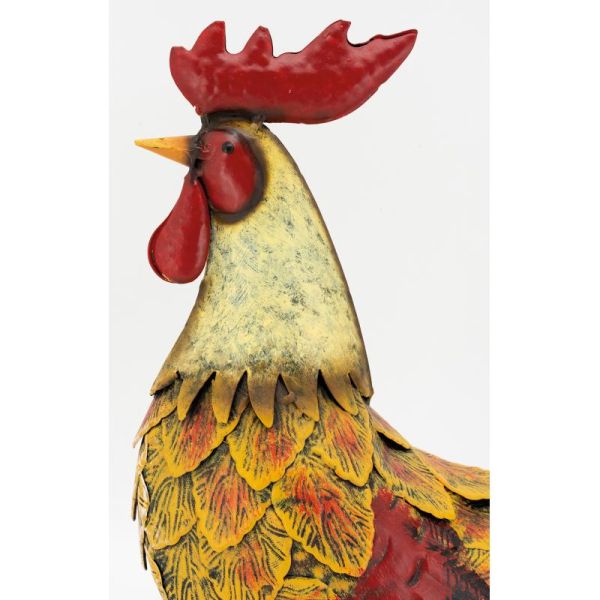 Statue de Coq en métal coloré - 5