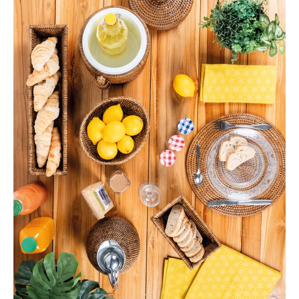 Corbeille banneton rotin antique - 5