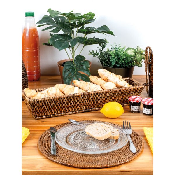 Corbeille banneton rotin antique - AUBRY GASPARD