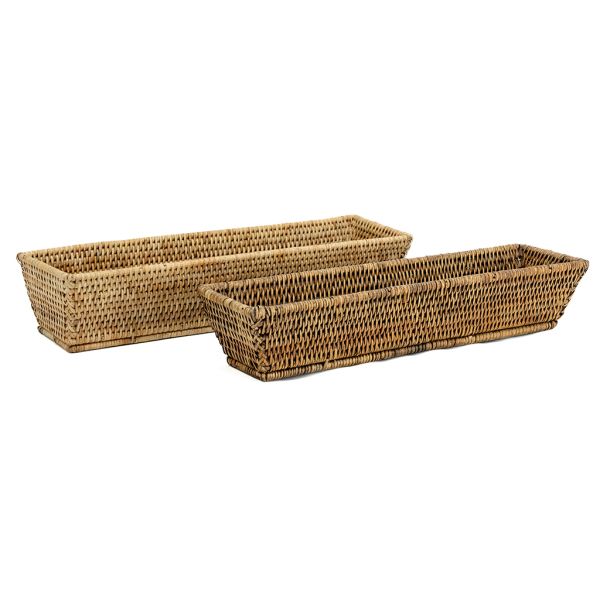 Corbeille banneton rotin antique - AUB-5312