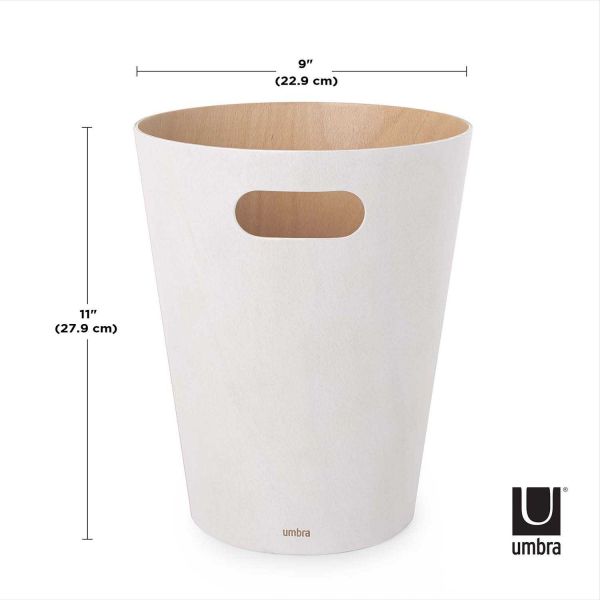 Corbeille en bois avec poignées de transport - UMB-0369
